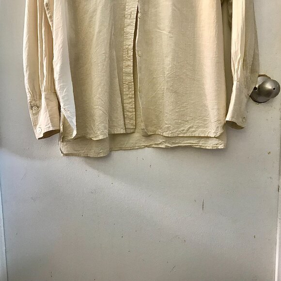 Unisex GAP lightweight button-down shirt (Ecru) - Size XL - Picture 5 of 6